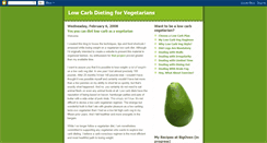 Desktop Screenshot of lowcarbvegetarian.blogspot.com