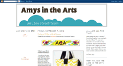 Desktop Screenshot of amys-in-the-arts.blogspot.com