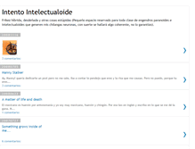 Tablet Screenshot of intentointelectualoide.blogspot.com