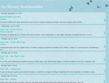 Tablet Screenshot of literarybeachcomber.blogspot.com