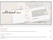 Tablet Screenshot of notakecil-ini.blogspot.com