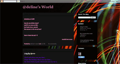 Desktop Screenshot of delinesworld.blogspot.com