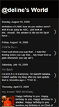 Mobile Screenshot of delinesworld.blogspot.com
