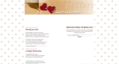 Desktop Screenshot of heartandletters.blogspot.com