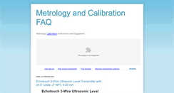 Desktop Screenshot of metrologyandcalibrationfaq.blogspot.com