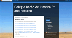 Desktop Screenshot of colegiobaraodelimeira3noturno.blogspot.com