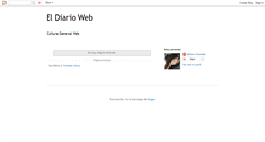 Desktop Screenshot of eldiarioweb.blogspot.com