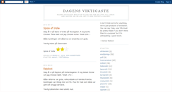 Desktop Screenshot of dagensviktigaste.blogspot.com