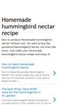 Mobile Screenshot of homemade-hummingbird-nectar.blogspot.com