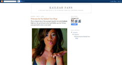 Desktop Screenshot of kaileahfans.blogspot.com