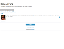 Tablet Screenshot of kaileahfans.blogspot.com