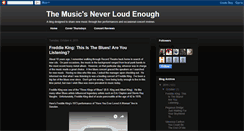 Desktop Screenshot of musicsneverloudenough.blogspot.com