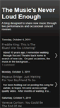 Mobile Screenshot of musicsneverloudenough.blogspot.com