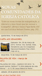 Mobile Screenshot of novascomunidadesdaigrejacatolica.blogspot.com