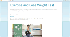 Desktop Screenshot of exerciseandloseweightfast.blogspot.com