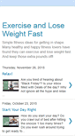 Mobile Screenshot of exerciseandloseweightfast.blogspot.com