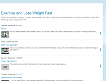 Tablet Screenshot of exerciseandloseweightfast.blogspot.com