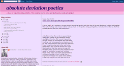 Desktop Screenshot of abdevpoetics.blogspot.com