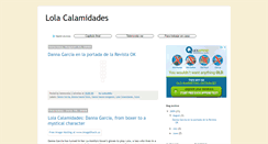 Desktop Screenshot of lolacalamidades.blogspot.com
