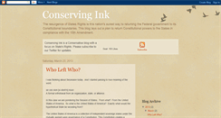 Desktop Screenshot of conserving-ink.blogspot.com