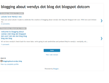 Tablet Screenshot of bloggingaboutwendysblog.blogspot.com