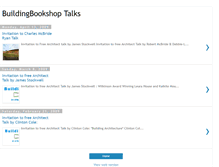 Tablet Screenshot of buildingbookshoptalks.blogspot.com