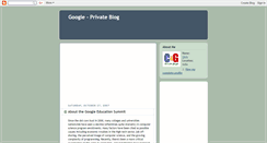 Desktop Screenshot of google-private.blogspot.com