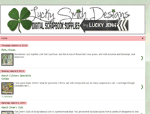 Tablet Screenshot of luckysmithdesigns.blogspot.com