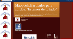 Desktop Screenshot of maopochtliarticulosparazurdos.blogspot.com