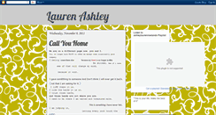 Desktop Screenshot of laurenashleyrowland.blogspot.com