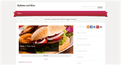 Desktop Screenshot of bubblesandbliss.blogspot.com