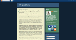 Desktop Screenshot of pcspeedguru.blogspot.com