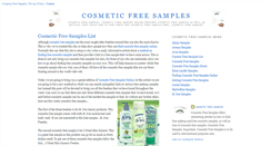 Desktop Screenshot of cosmeticfreesamplesonline.blogspot.com