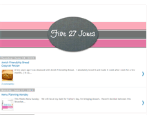 Tablet Screenshot of five27jones.blogspot.com