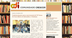 Desktop Screenshot of cdicomunidadecrescer.blogspot.com