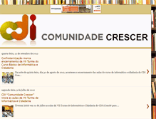 Tablet Screenshot of cdicomunidadecrescer.blogspot.com