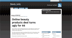 Desktop Screenshot of beauty-junks.blogspot.com