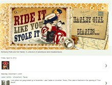 Tablet Screenshot of harleygirldiary.blogspot.com