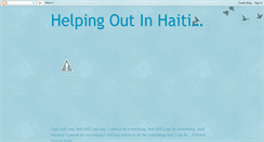 Desktop Screenshot of helpingoutinhaiti.blogspot.com