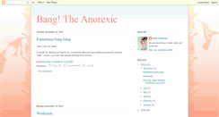 Desktop Screenshot of bangtheanorexic.blogspot.com