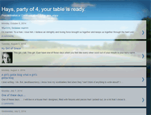 Tablet Screenshot of hayspartyof4.blogspot.com