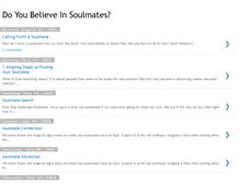 Tablet Screenshot of doubelieveinsoulmates.blogspot.com