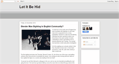 Desktop Screenshot of letitbehid.blogspot.com