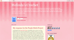 Desktop Screenshot of melindascrochetbits.blogspot.com