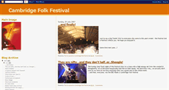 Desktop Screenshot of cambridgefolkfestival.blogspot.com