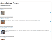 Tablet Screenshot of greenpaintedcement.blogspot.com