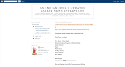 Desktop Screenshot of indianidol-updates.blogspot.com
