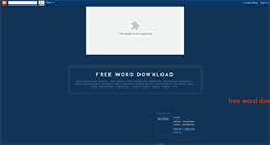 Desktop Screenshot of freeword-download.blogspot.com
