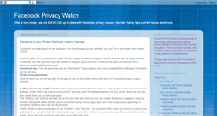 Desktop Screenshot of facebookprivacywatch.blogspot.com