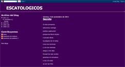 Desktop Screenshot of escatologicosdemuestrario.blogspot.com